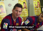 Los futbolistas del Barcelona juegan a FIFA 15