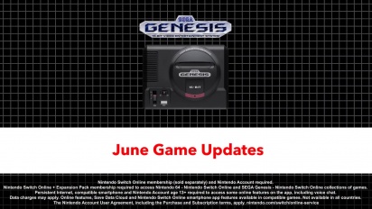 Nintendo Switch Online - Sega Mega Drive Actualización del juego de junio de 2022